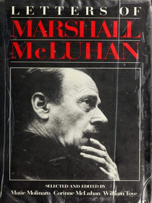 cover image of Letters of Marshall McLuhan
